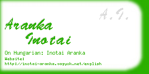 aranka inotai business card